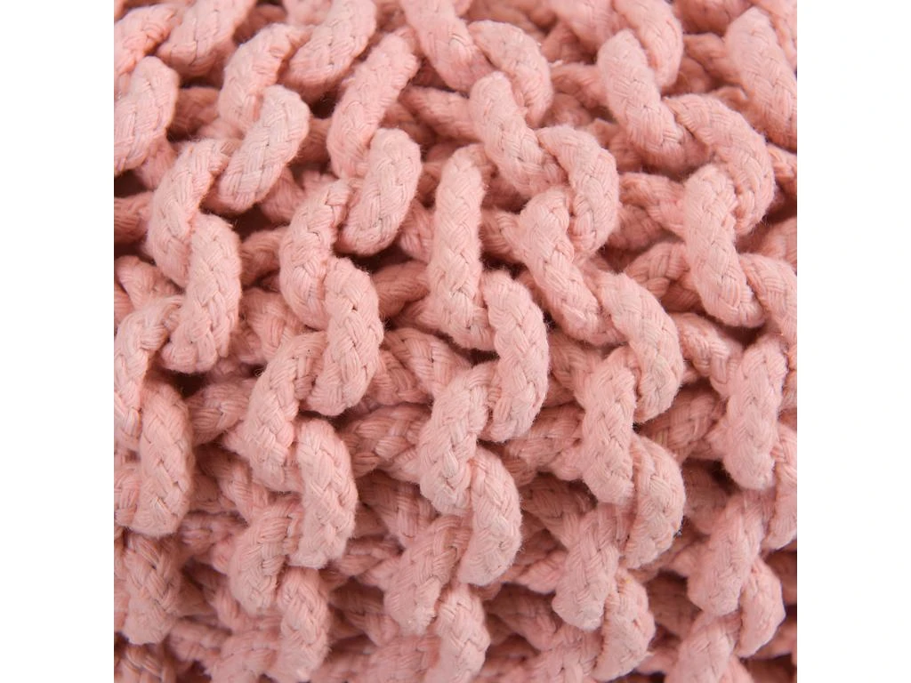 Petit Tabouret Tricot Lisa Rose Poudré 5 Petit Tabouret Tricot Lisa Rose Poudré – Image 5