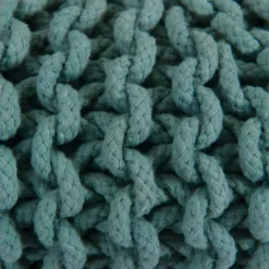 Petit Tabouret Tricot Lisa Vert Céladon -Promos Chesteris Boutique tabouret bas 13004117