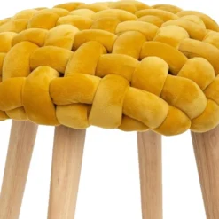 4 Selles De Tissu Tricotado, 39x39x43 -Promos Chesteris Boutique tabouret bas 13083855