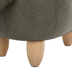 Tabouret Enfant En Tissu Vert Foncé TRICERATOPS -Promos Chesteris Boutique tabouret bas 13669189