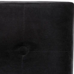 Pouf Pliant En Velours Noir 38x38x38cm -Promos Chesteris Boutique tabouret bas 13842651