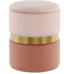 Poufs Rangement Gigognes Zora 125 (lot De 2) -Promos Chesteris Boutique tabouret bas 15444359