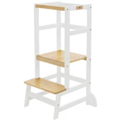 Tour D'apprentissage Bois Blanc-naturel Chaise D'enfant Tour Observation Joyz