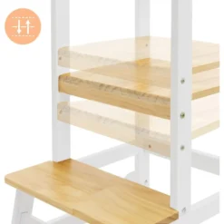 Tour D'apprentissage Bois Blanc-naturel Chaise D'enfant Tour Observation Joyz -Promos Chesteris Boutique tabouret bas 15719429