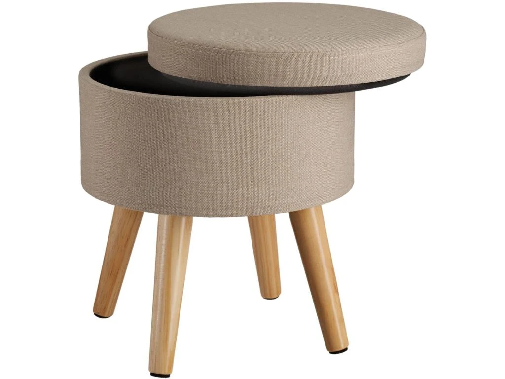 Tabouret Siège Pouf Avec Coffre De Rangement Table Basse Beige 08_0000327 1 Tabouret Siège Pouf Avec Coffre De Rangement Table Basse Beige 08_0000327