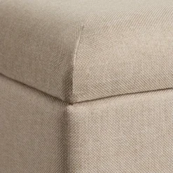 Tabouret Banc Siège Pouf Avec Coffre De Rangement 51 Cm Beige 08_0000295 -Promos Chesteris Boutique tabouret bas 15859623