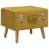 Tabouret De Rangement 40 Cm Jaune Moutarde Velours 02_0010821