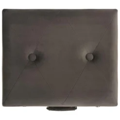 Tabouret De Rangement 40 Cm Velours Gris 02_0010969 -Promos Chesteris Boutique tabouret bas 19117201