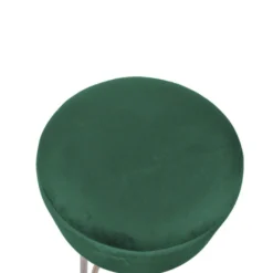 Tabouret En Velours Vert Avec Siège Rembourré Pour Le Salon -Promos Chesteris Boutique tabouret bas 20117667