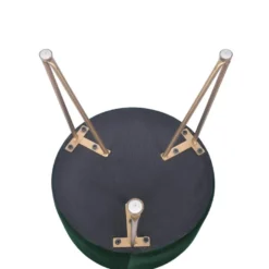 Tabouret En Velours Vert Avec Siège Rembourré Pour Le Salon -Promos Chesteris Boutique tabouret bas 20117669
