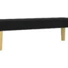 Banc Banquette 100 X 30 X 30 Cm Tissu Noir 02_0010609