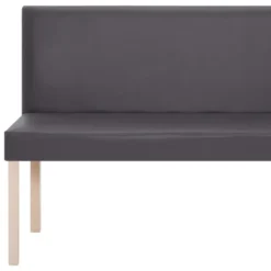 Banc Banquette 139,5 X 54 X 85,5 Cm Gris Similicuir 02_0010990 -Promos Chesteris Boutique tabouret bas 21871407