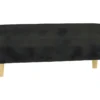 Banc Banquette 100 X 35 X 41 Cm Tissu Noir 02_0010454