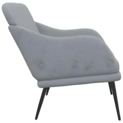 Banc Banquette Gris Clair 110 X 76 X 80 Cm Tissu 02_0010715 -Promos Chesteris Boutique tabouret bas 21871431
