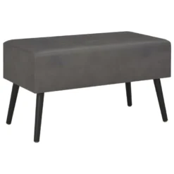 Banc Banquette Avec Tiroirs 80 Cm Similicuir Gris 02_0010812 8 Banc Banquette Avec Tiroirs 80 Cm Similicuir Gris 02_0010812 -Promos Chesteris Boutique tabouret bas 21871447
