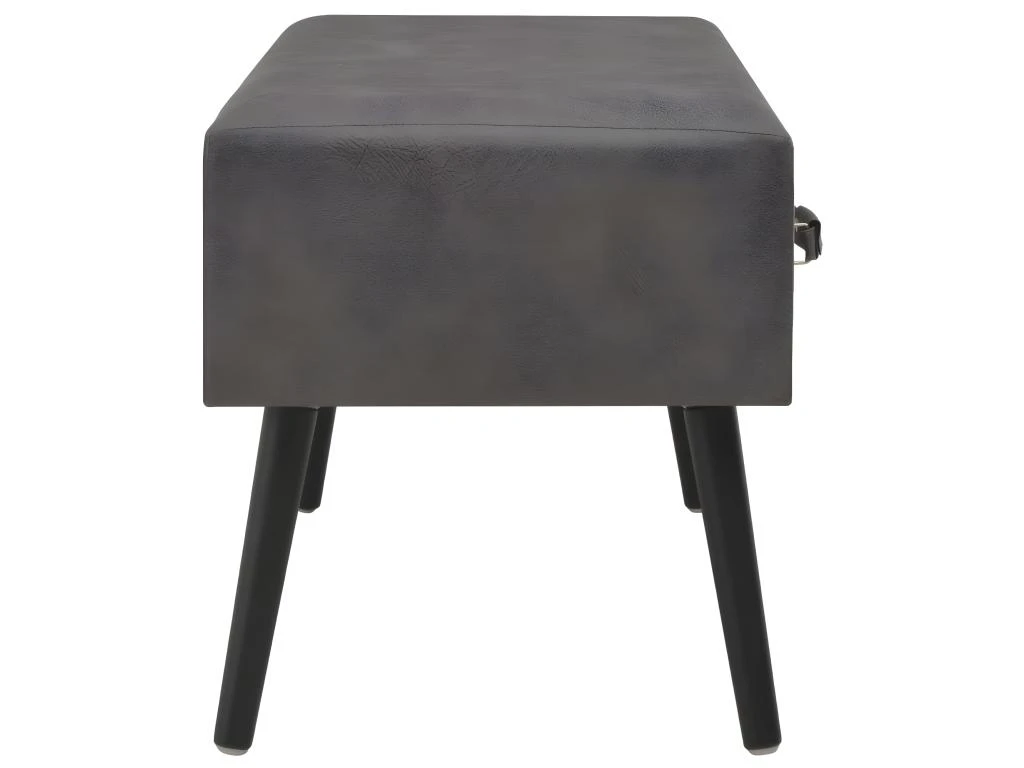 Banc Banquette Avec Tiroirs 80 Cm Similicuir Gris 02_0010812 5 Banc Banquette Avec Tiroirs 80 Cm Similicuir Gris 02_0010812 â Image 5