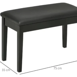 Banquette Tabouret Coffre CORDOUE Noire 7 Banquette Tabouret Coffre CORDOUE Noire -Promos Chesteris Boutique tabouret bas 21987507