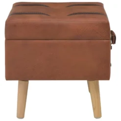 Tabouret De Rangement 40 Cm Brun Roux Similicuir 02_0010721 -Promos Chesteris Boutique tabouret bas 22125309