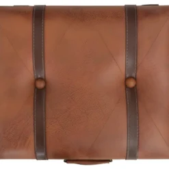 Tabouret De Rangement 40 Cm Brun Roux Similicuir 02_0010721 -Promos Chesteris Boutique tabouret bas 22125311