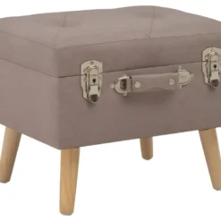 Tabouret De Rangement 40 Cm Marron Tissu 02_0010895