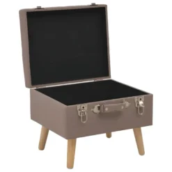 Tabouret De Rangement 40 Cm Marron Tissu 02_0010895 -Promos Chesteris Boutique tabouret bas 22140839