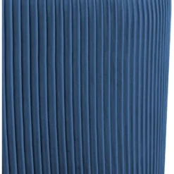 Tabouret Rembourré Rond Pouf Base Métallique Doré En Tissu Plissé Velours Bleu TABO09069 -Promos Chesteris Boutique tabouret bas 22741049