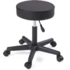 KAYELLES Tabouret à Roulettes Pivotant Hauteur Réglable YÉ (Noir)