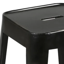 TOLGA - Lot De 2 Tabourets Noirs -Promos Chesteris Boutique tabouret 10149075