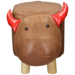 Tabouret Veau Pouf Animal Repose-pied Coussin Ottoman Siège Enfants WOMO-DESIGN -Promos Chesteris Boutique tabouret 9200843