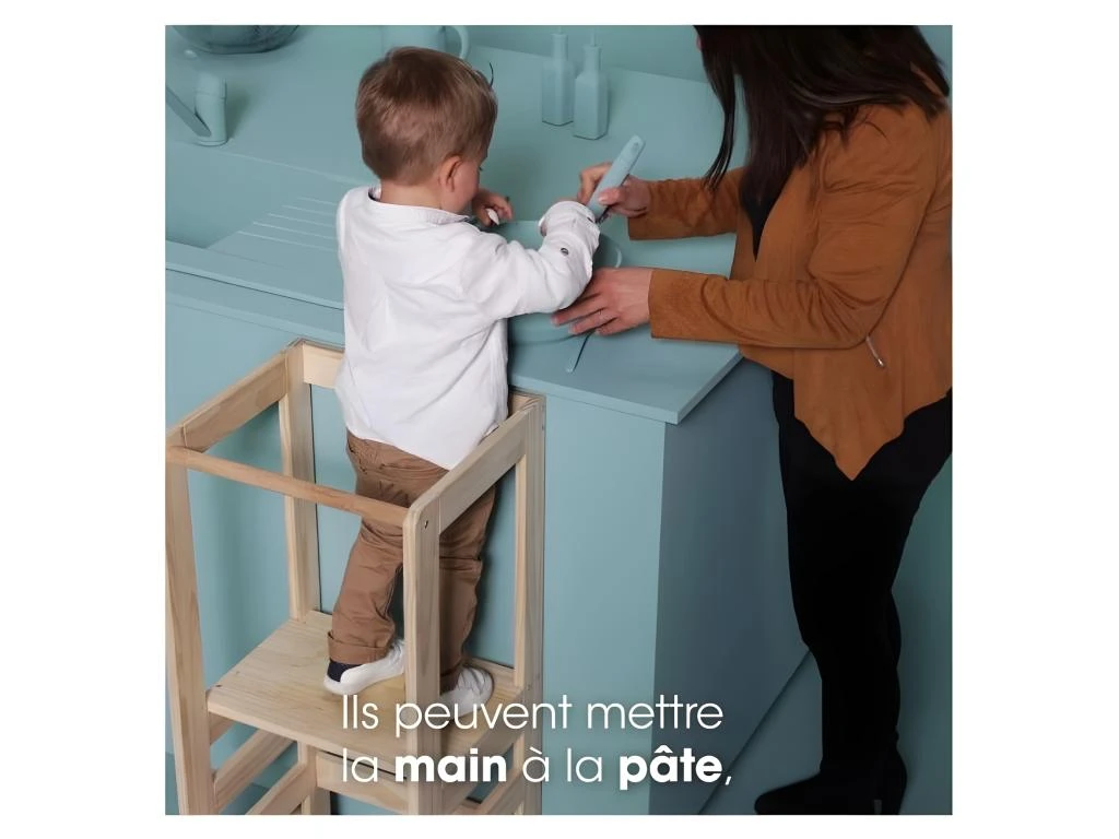 Tour D'observation Et D'apprentissage En Bois 51 X 90 Cm 4 Tour D'observation Et D'apprentissage En Bois 51 X 90 Cm – Image 4