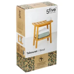 Tabouret D'appoint Avec Petit Rangement En Bambou -Promos Chesteris Boutique tabouret 9279915