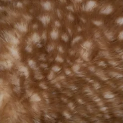 Tabouret Pour Enfant Cerf En Bois Et Fourrure Marron H 38 Cm -Promos Chesteris Boutique tabouret 9811887