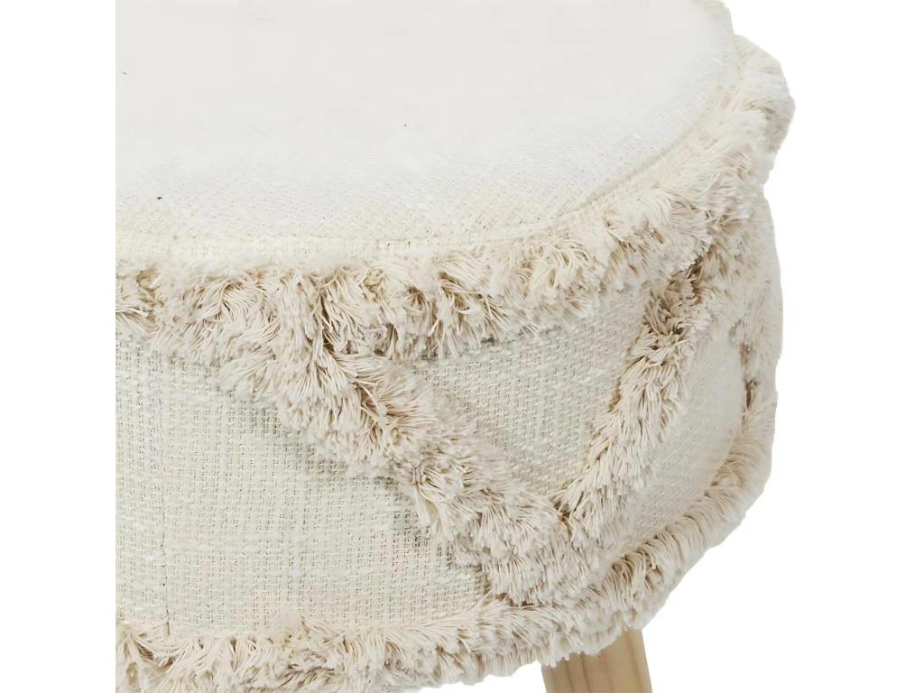 SKULLY - Tabouret Scandinave Beige Motifs Imitation Fourrure 4 SKULLY - Tabouret Scandinave Beige Motifs Imitation Fourrure – Image 4